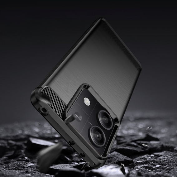 Etui do Xiaomi Redmi Note 13 5G, Karbon, czarne
