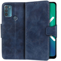 Skórzane Etui Wallet do Motorola Moto G50, Blue