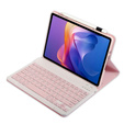 Etui z klawiaturą Bluetooth do Xiaomi Redmi Pad 2 – różowe