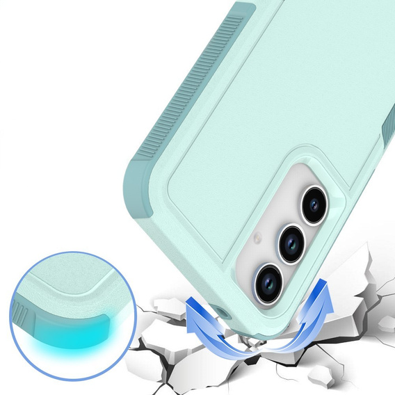 Etui pancerne do Samsung Galaxy A56 5G, Dual Shockproof, zielone