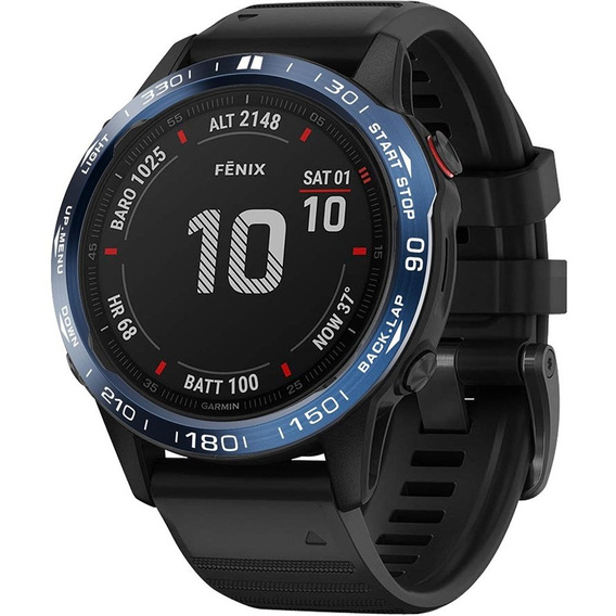 Nakładka Bezel Ring do Garmin Fenix 6 / 6 Pro / 6 Sapphire, Niebiesko - Biała