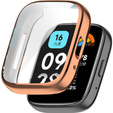 2w1 Etui z Osłoną na ekran do Xiaomi Redmi Watch 3 Active, Różowe rose gold