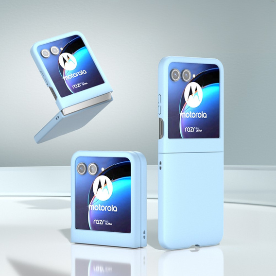 Etui do Motorola Razr 50 5G / Razr 60 5G, PC Case, niebieskie