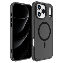 Etui pancerne do iPhone 17 Pro Max, MagForce MagSafe, czarne