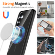 Etui do Samsung Galaxy S25 FE, Silicone Lite, do MagSafe ze smyczką, czarne