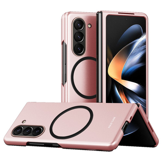 Etui Skin-touch do Samsung Galaxy Z Fold5 5G, MagSafe, różowe
