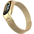 Pasek Bransoleta Milanese do Xiaomi Smart Band 10 / 9 / 8, Retro Złoty