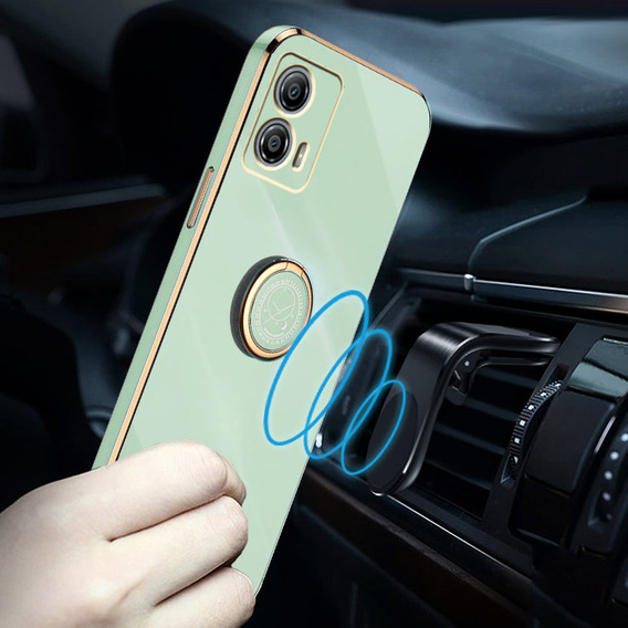 Etui do Motorola Moto G53 5G, Electro Ring, miętowe