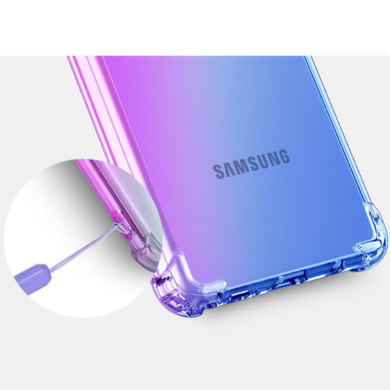 Etui Gradient Dropproof do Samsung Galaxy A22 5G, Fioletowe / niebieskie