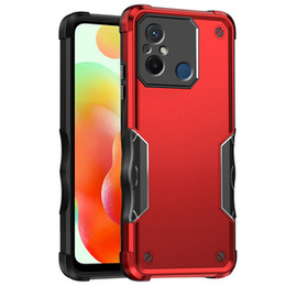 Etui pancerne do Xiaomi Redmi 12C, Dual-Layer, czerwone