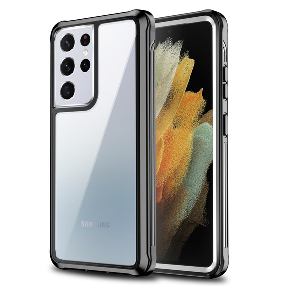 Etui do Samsung Galaxy S21 Ultra 5G, Full Body, Czarne