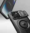 Etui Dexnor do iPhone 14 Pro – magnetyczne, z przesuwaną osłoną aparatu - czarne