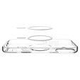 Etui Spigen do iPhone 17, Ultra Hybrid MagSafe, Clear/White