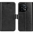 Etui z klapką do OnePlus 11 5G, Wallet Case, czarne