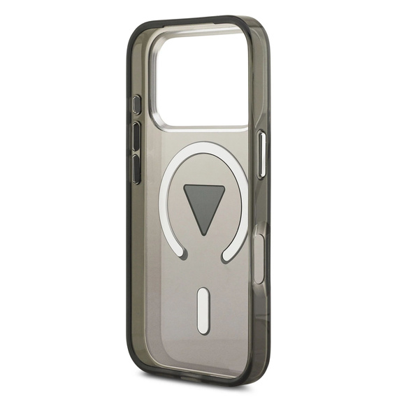 Etui GUESS do iPhone 17 Pro Max, IML Gradient Triangle Logo MagSafe, czarne