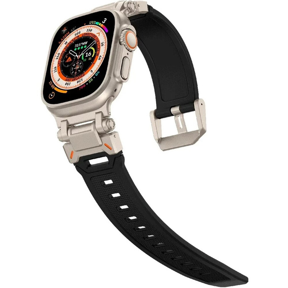 Pasek ERBORD ProTech do Apple Watch 1/2/3/4/5/6/7/8/9/10/11/SE Ultra 1/2/3 42/44/45/46/49mm, Czarny