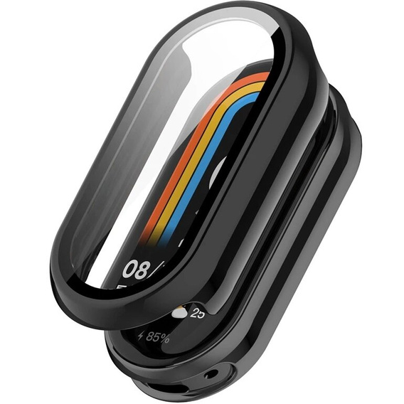 2w1 Etui + Szkło Hartowane do Xiaomi Smart Band 10 / 9 / 8, Czarne