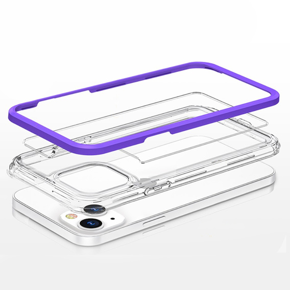 Etui ERBORD do iPhone 13, Hybrid Frame, Purple