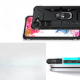 Etui pancerne do Samsung Galaxy S23, z ringiem, czarne