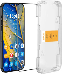 Szkło Hartowane do Motorola Moto G15 4G / G15 Power 4G z ramką do montażu