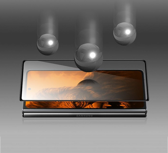 2x Szkło Hartowane do Samsung Galaxy Z Fold7 5G, ERBORD 3D pełne, szybka na zewnętrzny ekran