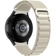 Pasek Nylonowy do Samsung Galaxy Watch 4/5/6/7/FE 40/42/43/44/45/46/47mm, Biały