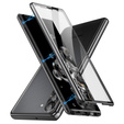 Etui do Samsung Galaxy S23 Plus, Magnetic Dual Glass, czarne