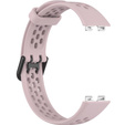 Pasek Silikonowy do Huawei Band 8 / Huawei Band 9 / Huawei Band 10, z dziurkami, Różowy