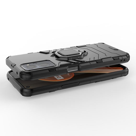 Etui do Realme 9i / Oppo A96, Kickstand Ring, czarne