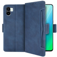Etui z klapką do Xiaomi Redmi A1 4G / A2 4G, Card Slot, niebieskie