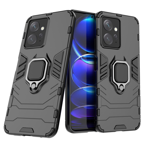 Etui do Xiaomi Redmi Note 12 4G, Kickstand Ring, czarne