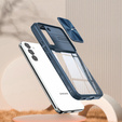Etui do Samsung Galaxy A14 4G/5G, Slide Camera, niebieskie