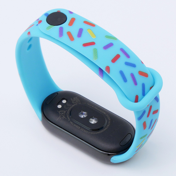 Pasek Silikonowy do Xiaomi Smart Mi Band 8 / Xiaomi Smart Mi Band 9, Niebieski