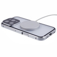Etui Magnetic Dual Glass MagSafe do iPhone 16 Pro Max, srebrne
