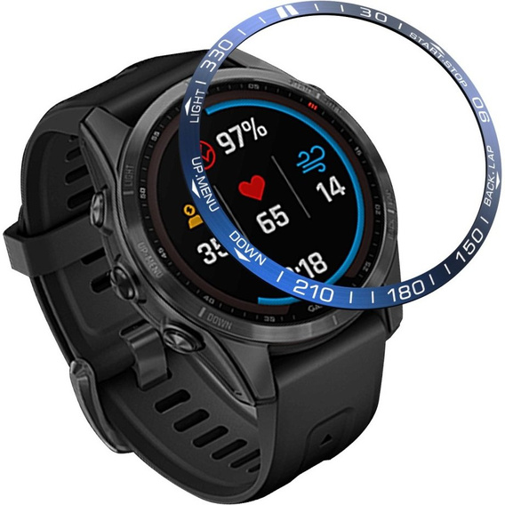 Nakładka Bezel Ring do Garmin Fenix 7, Blue/White