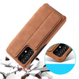 Etui z klapką do Samsung Galaxy A53 5G, LC.IMEEKE, brązowe