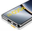 Etui do Xiaomi Poco F7, Magnetic Dual Glass, srebrne