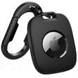 Etui ochronne SURITCH z karabińczykiem do Apple AirTag – czarne