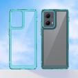 Etui do Motorola Edge 50 Fusion 5G, Fusion Hybrid, przezroczyste / niebieskie