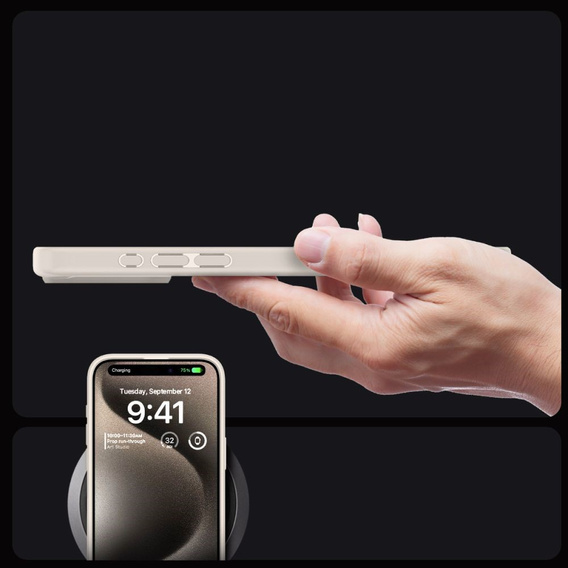 Etui Spigen do iPhone 15 Pro Max, Ultra Hybrid, Przezroczyste / Tytanowe
