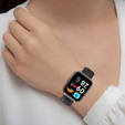 Pasek Skórzany do Xiaomi Redmi Watch 3 Active, Czarny