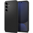 Etui Spigen do Samsung Galaxy S24 FE, Liquid Air, czarne + Szkło Hartowane 9H