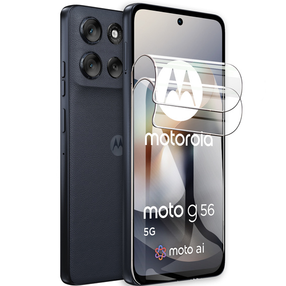 2x Folia Hydrożelowa do Motorola Moto G56 5G, ERBORD Hydrogel Foil