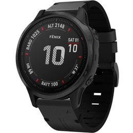 Pasek Skórzany QuickFit 20mm do zegarków Garmin 5S/6S/7S, Czarny