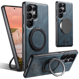 Etui Suteni G3 do Samsung Galaxy S25 Ultra z obrotową podstawką i MagSafe – niebieskie
