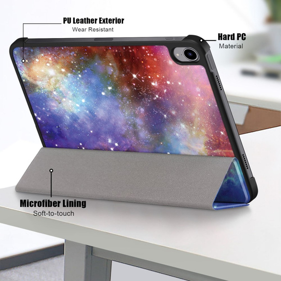 Etui do iPad 10.9" 2022 (10 gen.) / iPad 11" 2025 A16 (11 gen.), Smartcase, galaxy