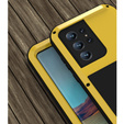 Etui Love Mei do Samsung Galaxy S22 Ultra, pancerne bez szkła, żółte