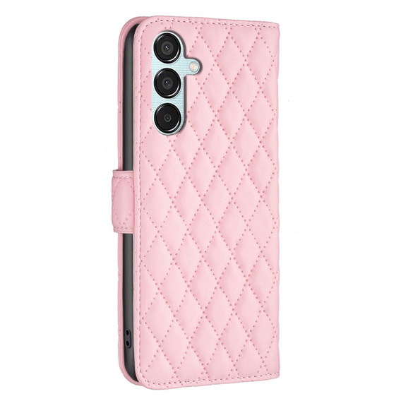 Etui z klapką do Samsung Galaxy M15 5G, Wallet, BINFEN COLOR, różowe