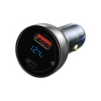Baseus ładowarka samochodowa Particular 65 W USB‑C + USB‑A - Szara