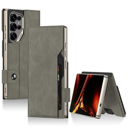 Etui z klapką do Samsung Galaxy S26 Ultra, GKK Card Slot Wallet, szare